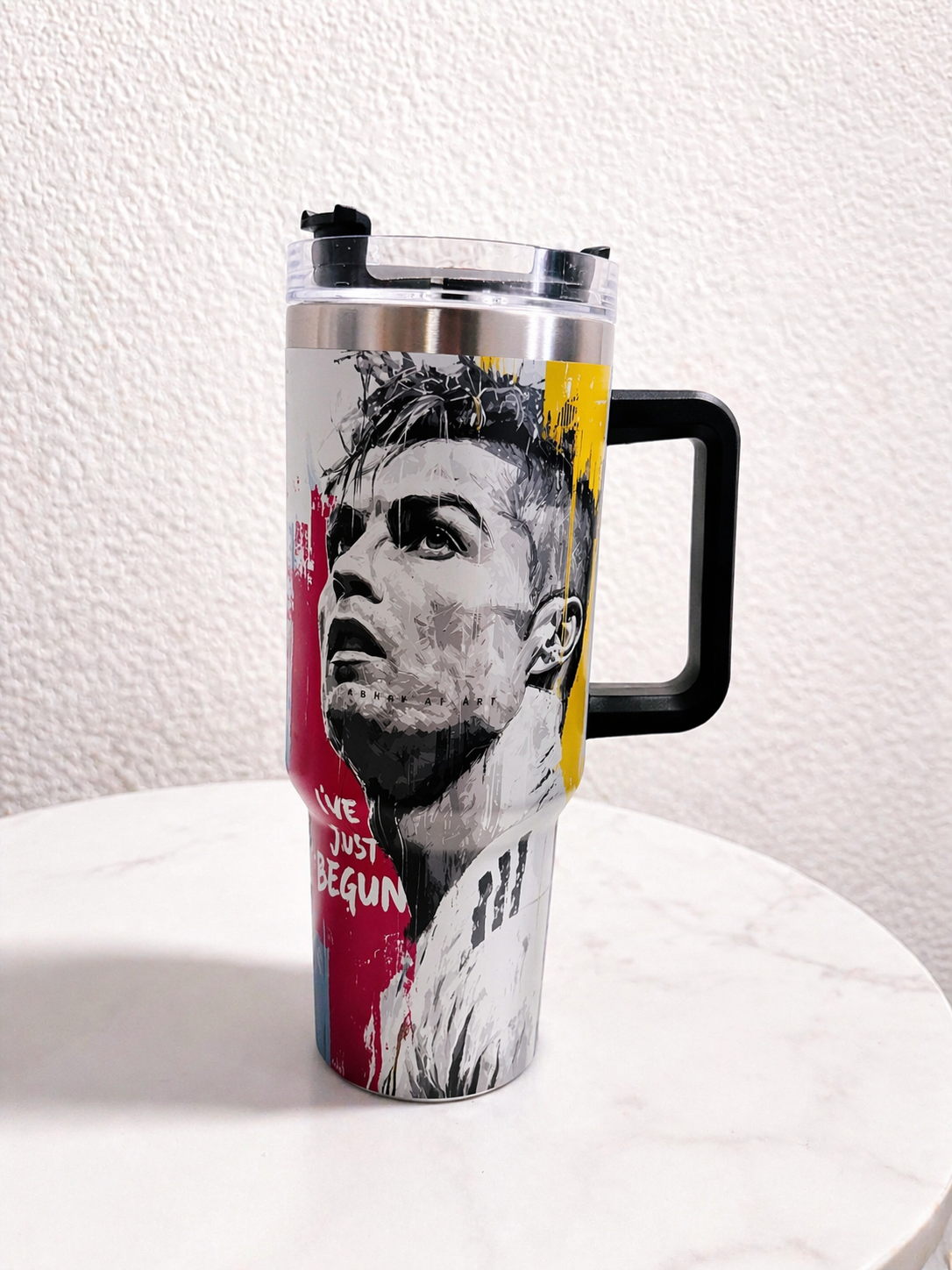 Ronaldo Paint Splash Art Edition Tumbler