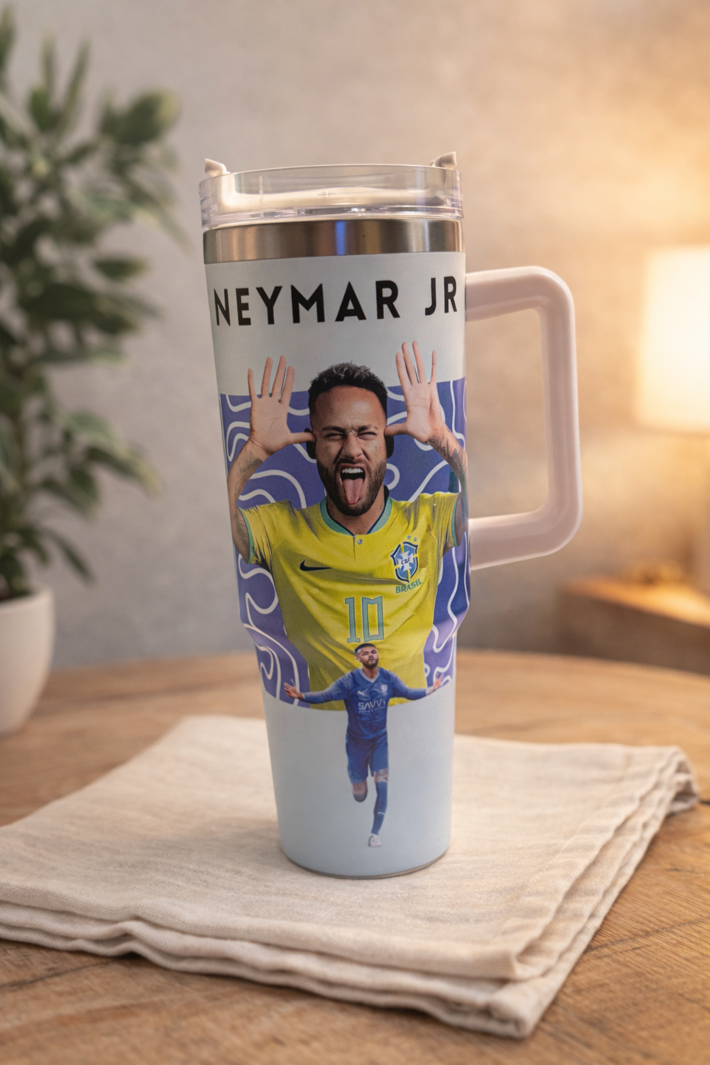 Neymar Green Collage Edition Tumbler