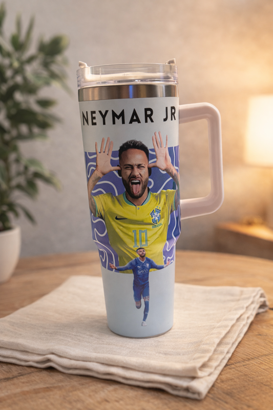 Neymar Green Collage Edition Tumbler