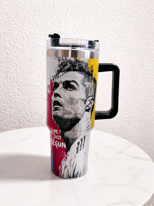 Ronaldo Paint Splash Art Edition Tumbler